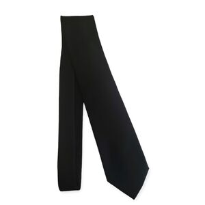 IV Front Black Satin Tie